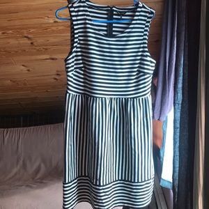 Beautiful black and white striped dress!